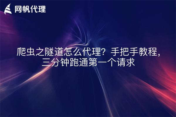 爬虫之隧道怎么代理？手把手教程，三分钟跑通第一个请求