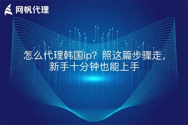 怎么代理韩国ip？照这篇步骤走，新手十分钟也能上手