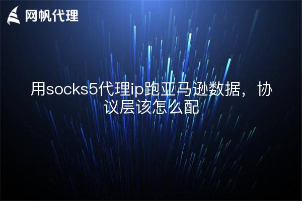 用socks5代理ip跑亚马逊数据，协议层该怎么配