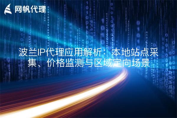 波兰IP代理应用解析：本地站点采集、价格监测与区域定向场景