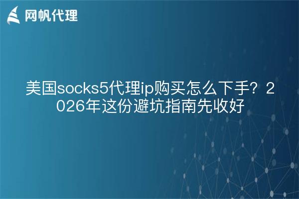 美国socks5代理ip购买怎么下手?2026年这份避坑指南先收好