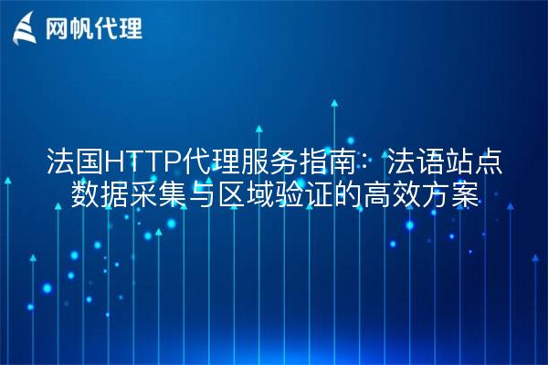 法国HTTP代理服务指南：法语站点数据采集与区域验证的高效方案