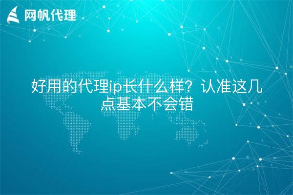 好用的代理ip长什么样?认准这几点基本不会错